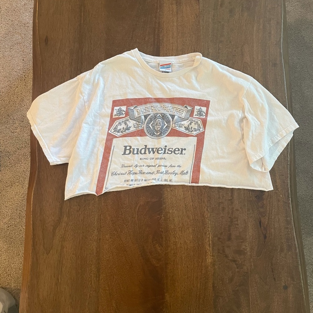 Cropped Budweiser tee